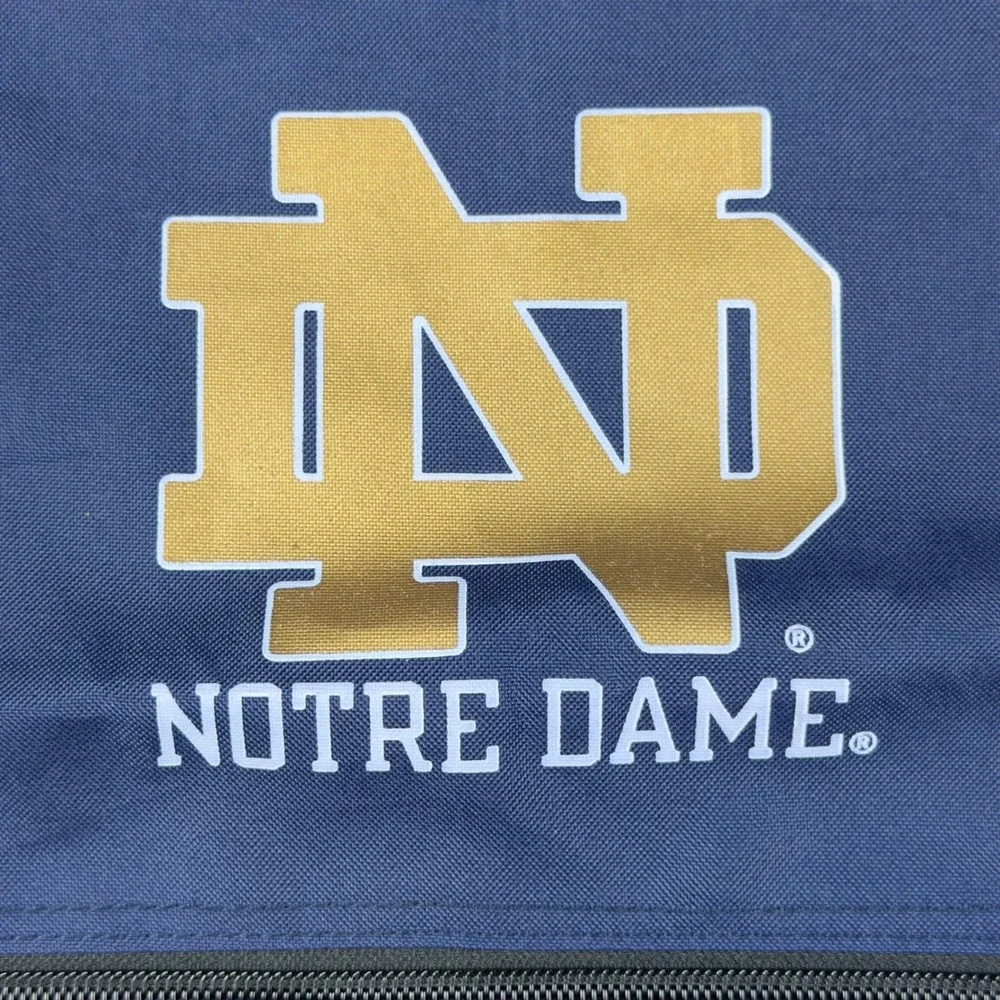 Notre Dame Fighting Irish Drawstring Cinch Bag Navy Black Logo Inc NCAA Sackpack